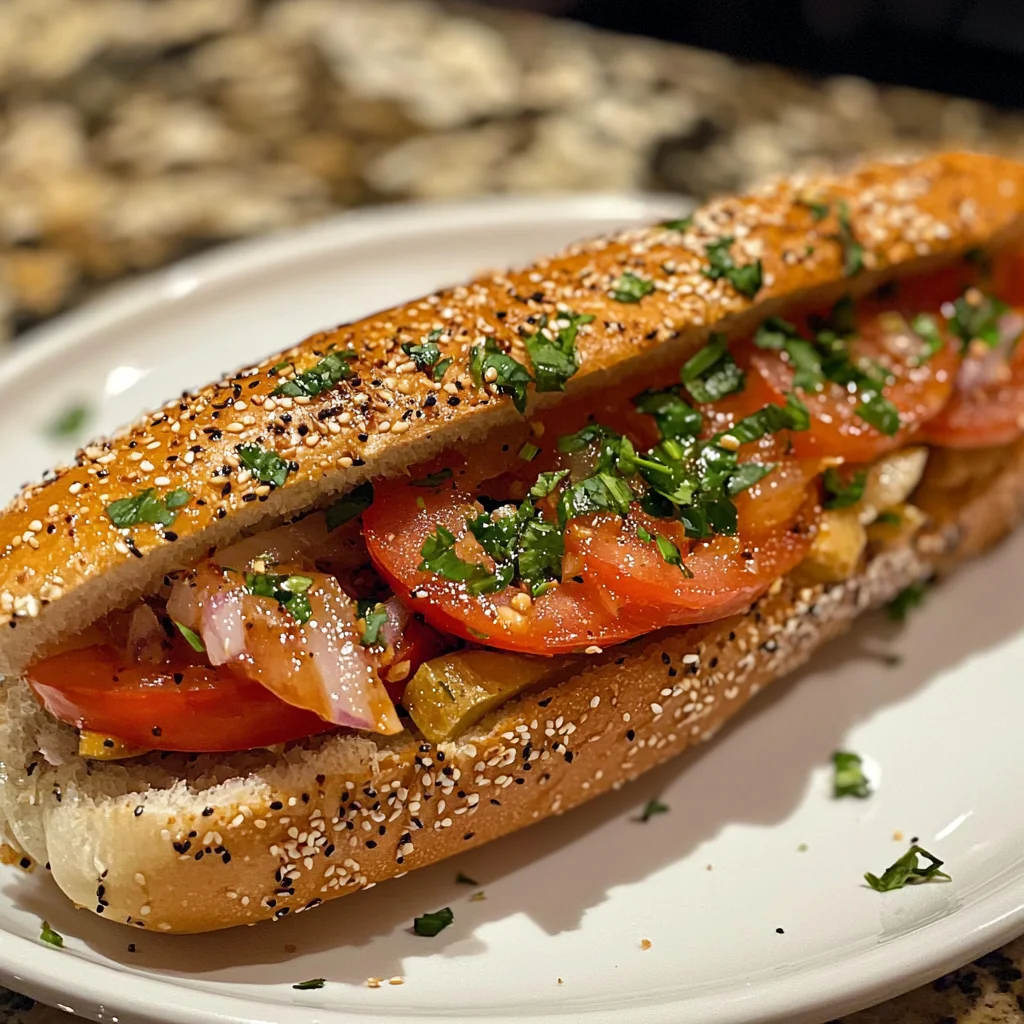 banh mi dans une assiette bien conservé