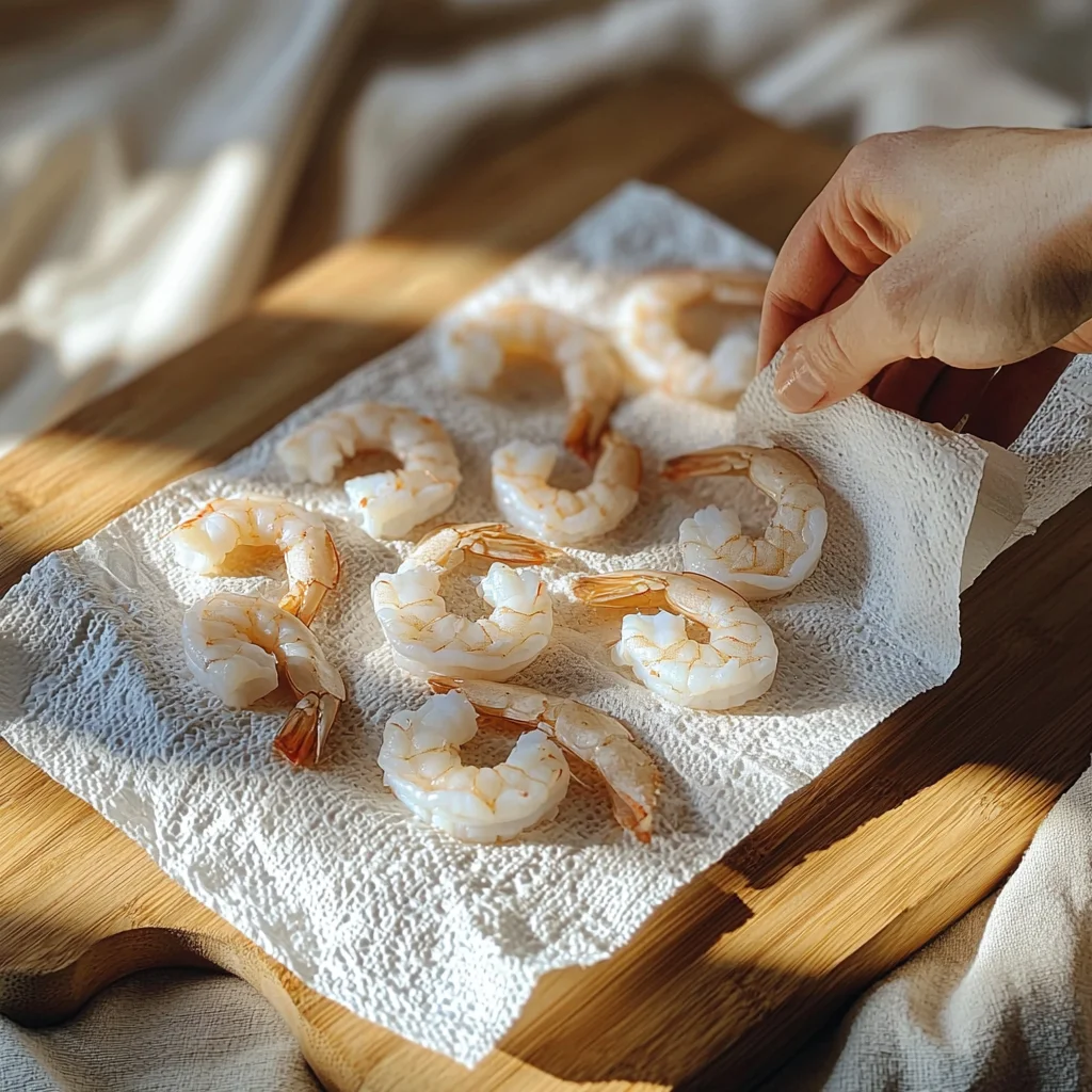 sécher les crevettes
