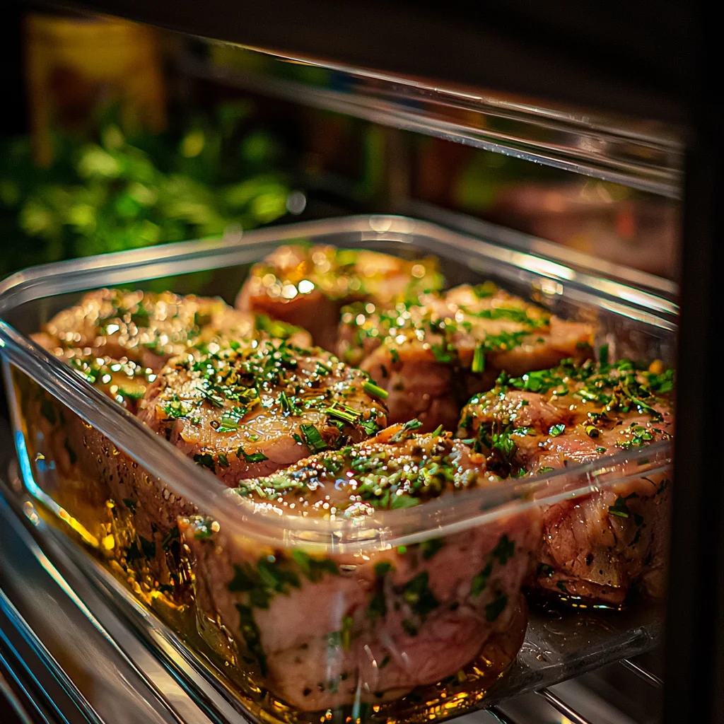 bac à marinade