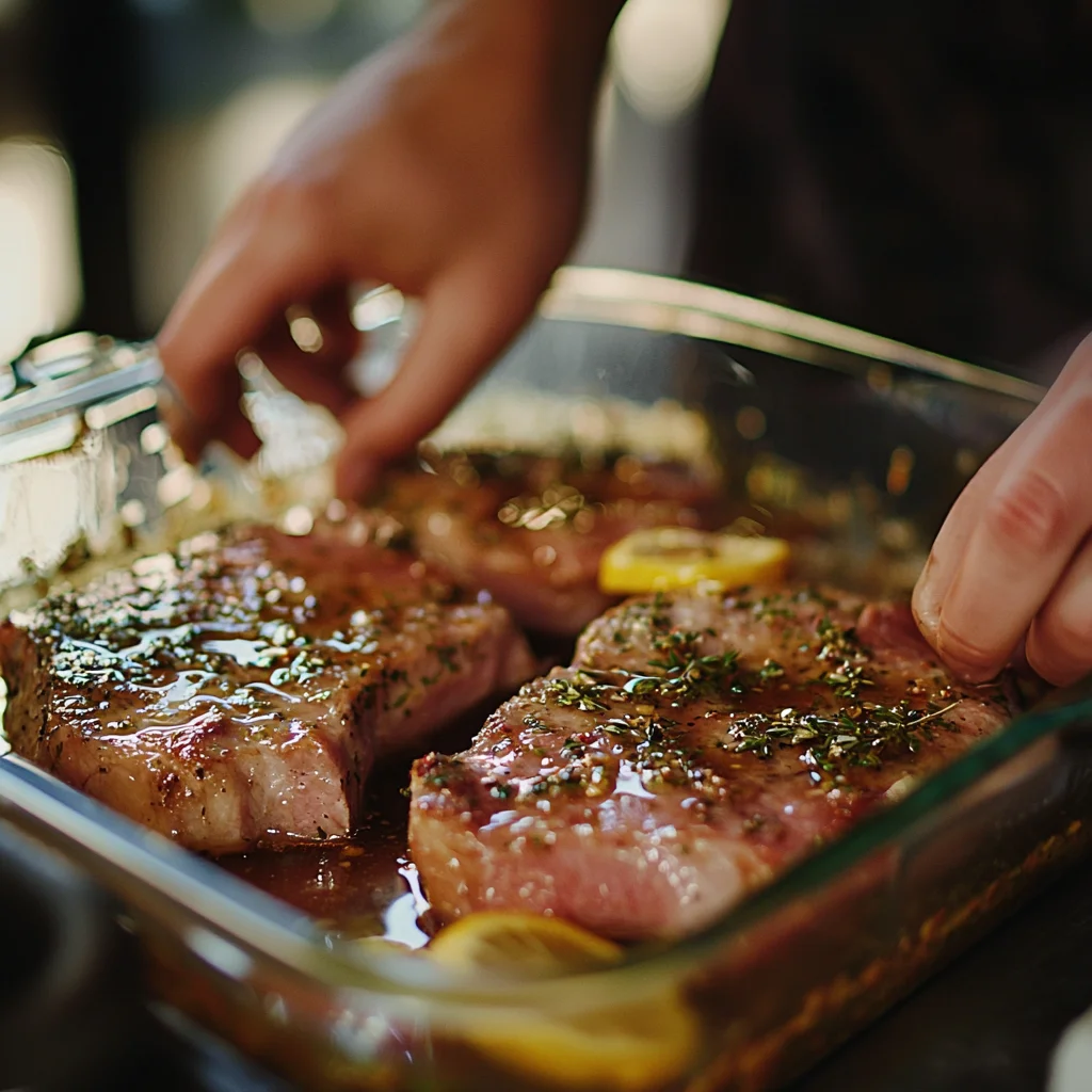 marinade à cru en préparation