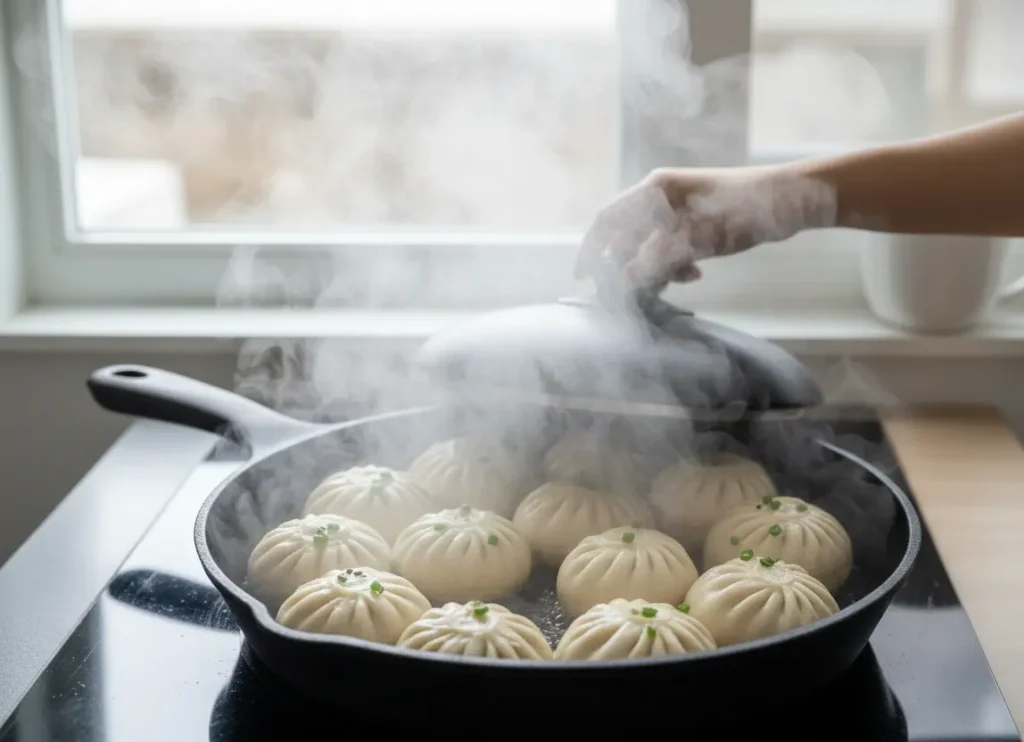 cuisson sheng jian bao