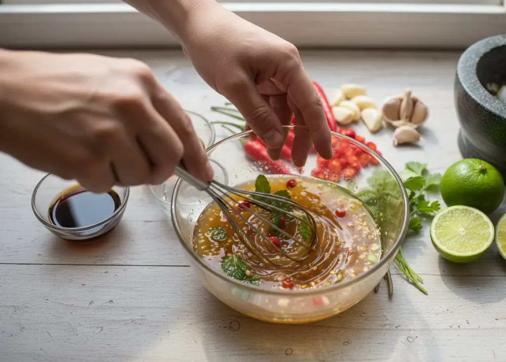 sauce bo bun préparation