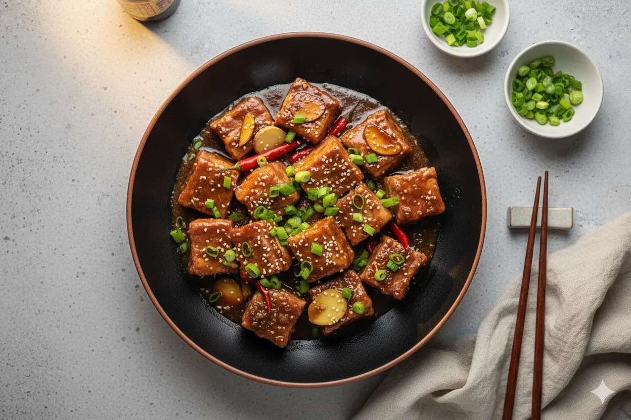 Côte de porc sauce soja façon asiatique